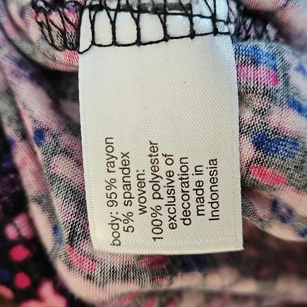Pink Purple Ruffle Blouse - Picture 4 of 6